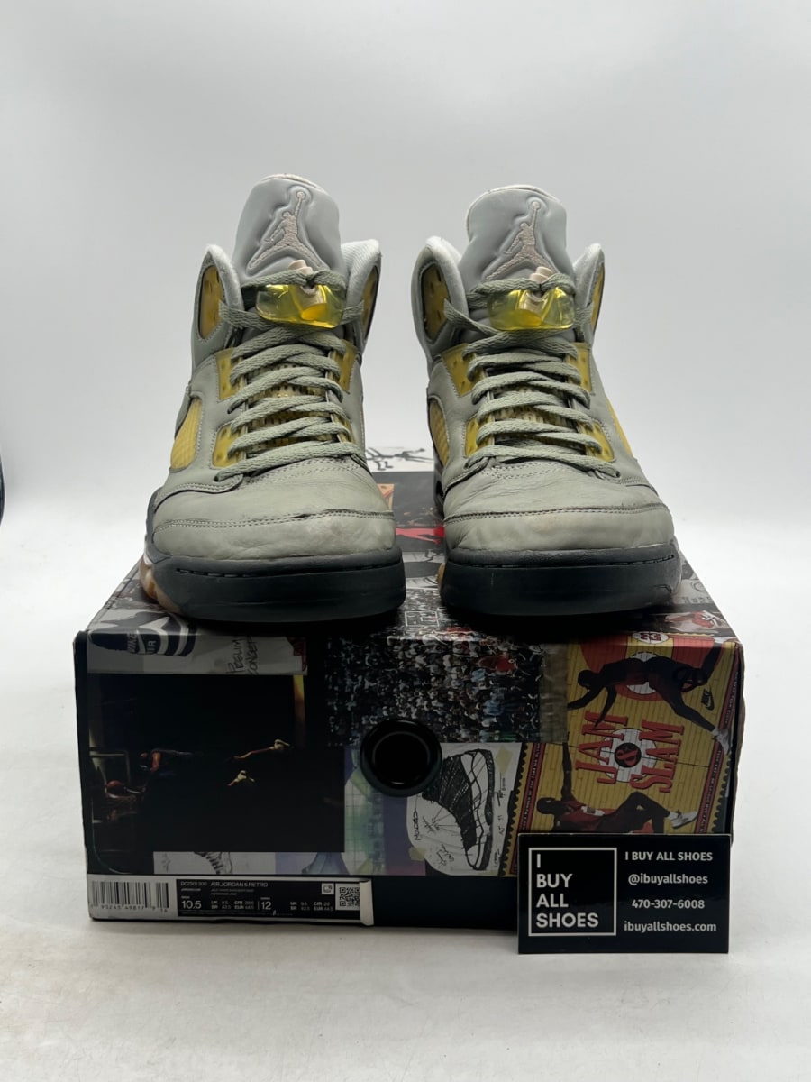 Jordan 5 Retro Jade Horizon 10.5 (Heavily Worn Pre-Owned) - Image 2