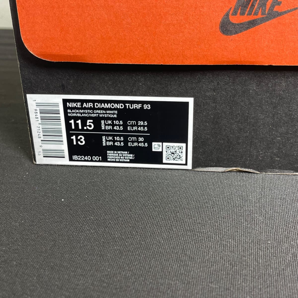 Nike Air Diamond Turf Emerald (Size 11.5) - aux