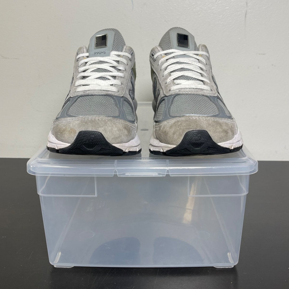New Balance 990v3 MiUSA Grey 9 (Moderately Worn Pre-Owned)New BalanceGrey/White - Image 2