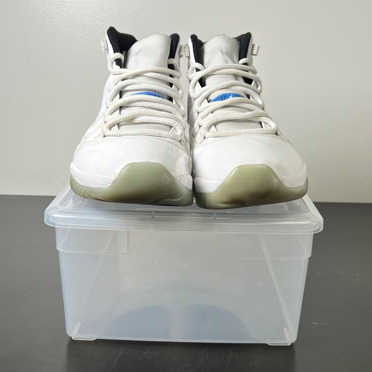 Jordan 11 Retro Legend Blue (2014) 13 (Heavily Worn Pre-Owned)JordanWhite/Black-Legend Blue - Image 2