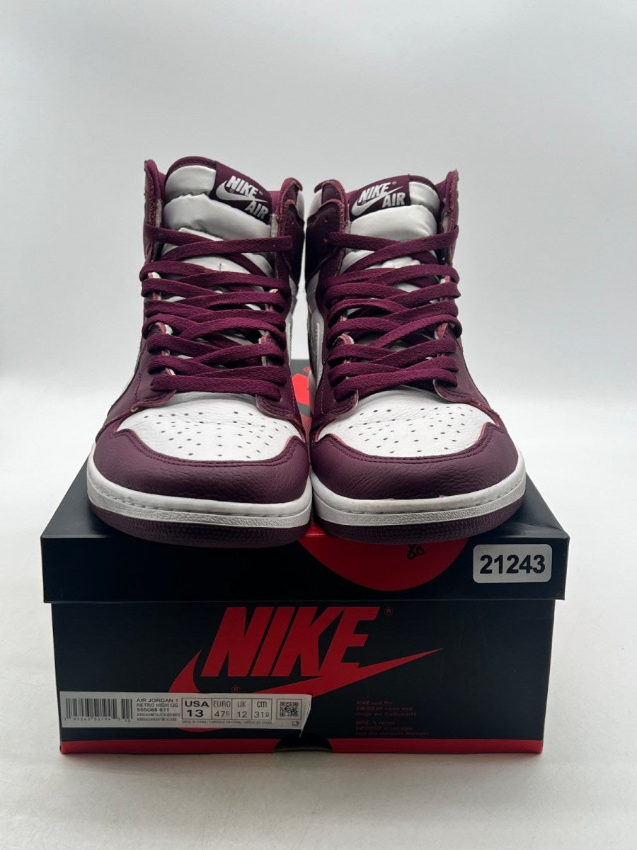 Jordan 1 Retro High OG Bordeaux 13 (Lightly Worn Pre-Owned) - Image 2