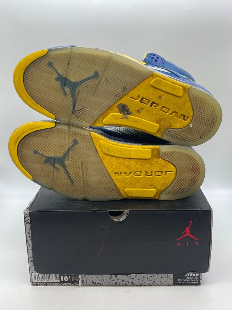 Jordan 5 Retro JSP Laney Varsity Royal 10.5 (Moderately Worn Pre-Owned)JordanVarsity Royal/Varsity Maize-Light Charcoal - Image 7
