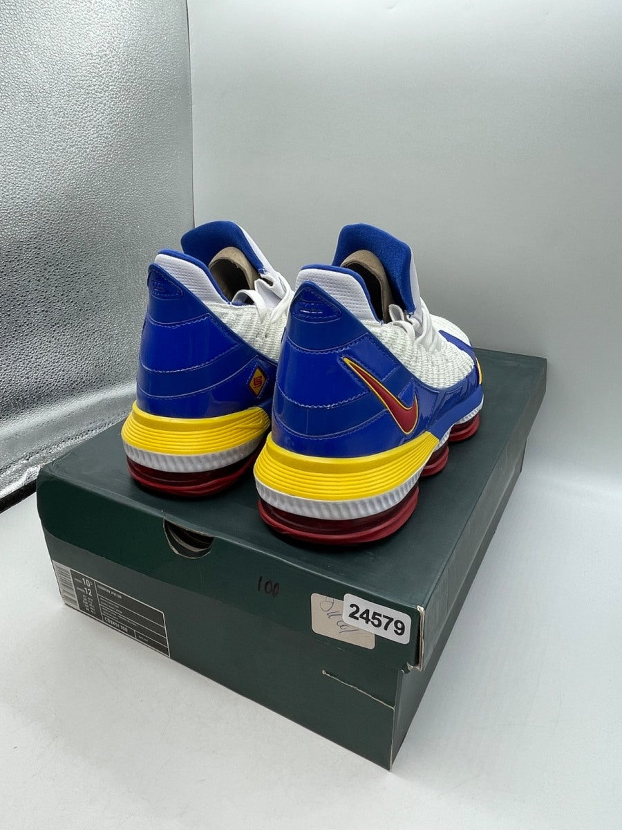 Nike LeBron 16 Superman SuperBron 10.5 (Moderately Worn Pre-Owned)NikeWhite/Varsity Red-Varsity Royal - Image 5