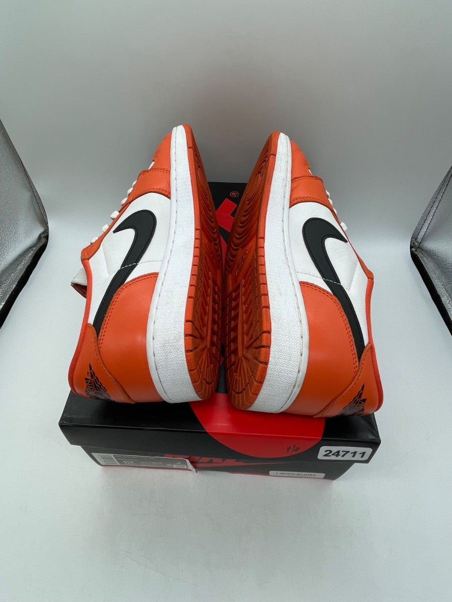 Jordan 1 Low Starfish 12 (Moderately Worn Pre-Owned)JordanStarfish/White-Black - Image 6