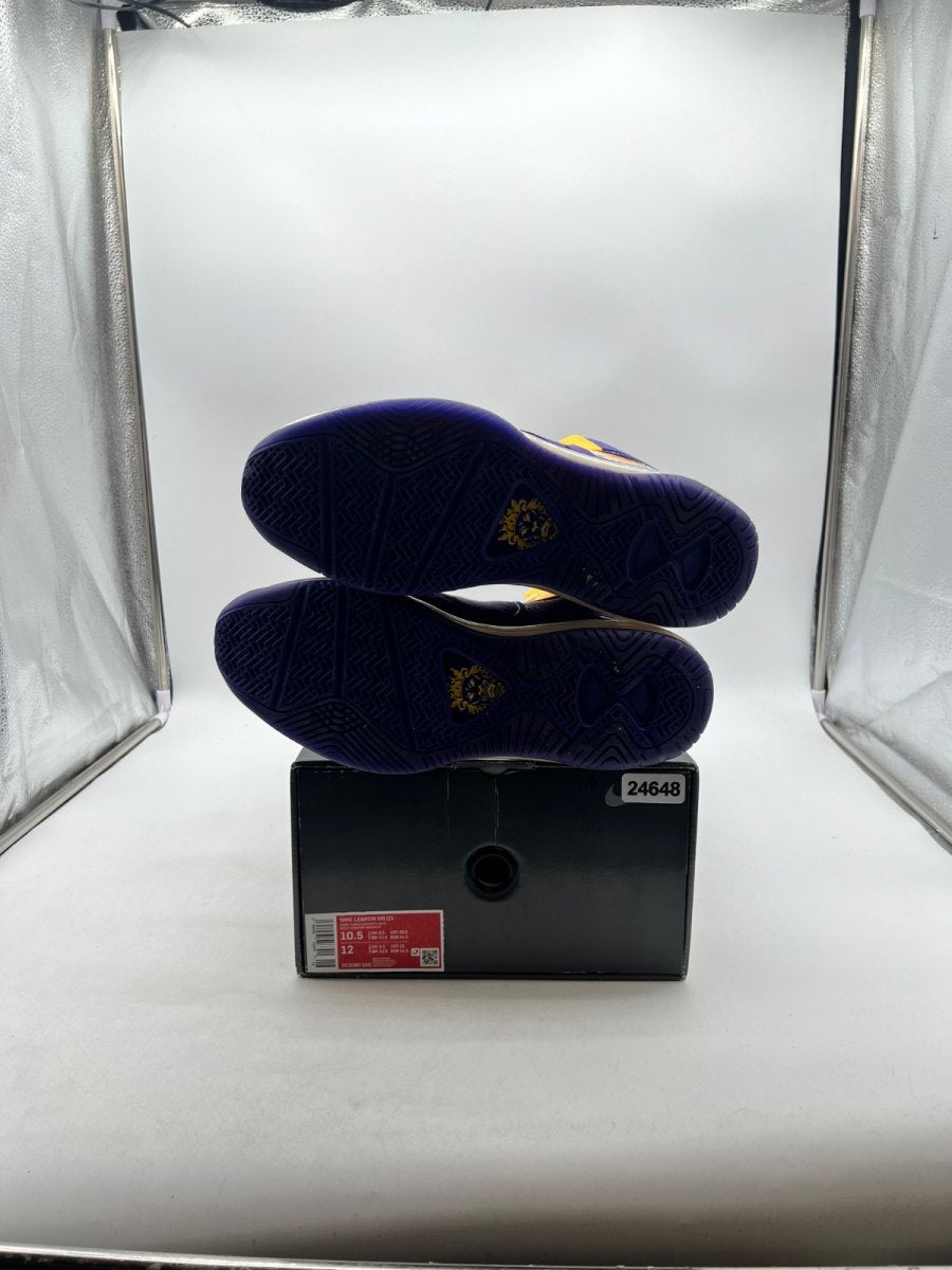 Nike LeBron 8 Lakers 10.5 (Lightly Worn Pre-Owned)NikeCourt Purple/Court Purple-University Gold-University Gold - Image 8