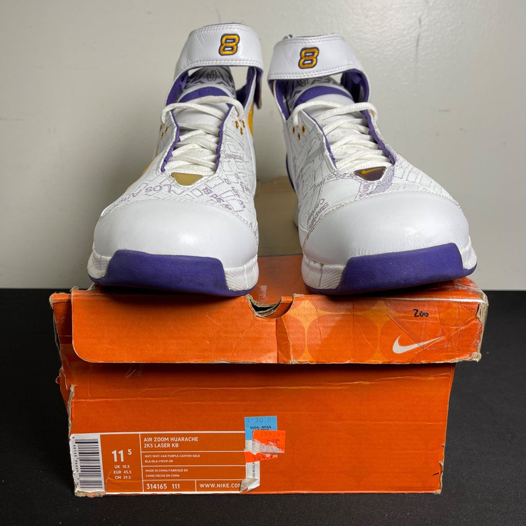 Nike Air Zoom Huarache 2K5 Kobe Laser LA Map (Size 11.5) - aux