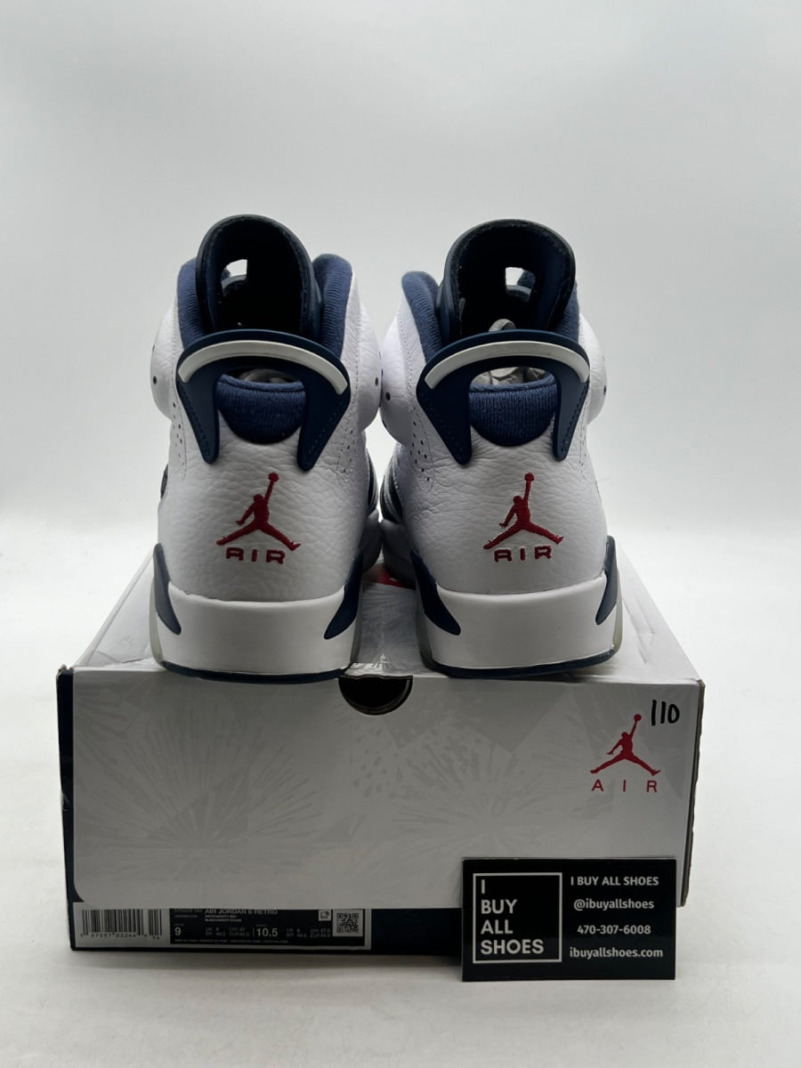 Jordan 6 Retro Olympic (2024) 9 (Lightly Worn Pre-Owned) - Image 2