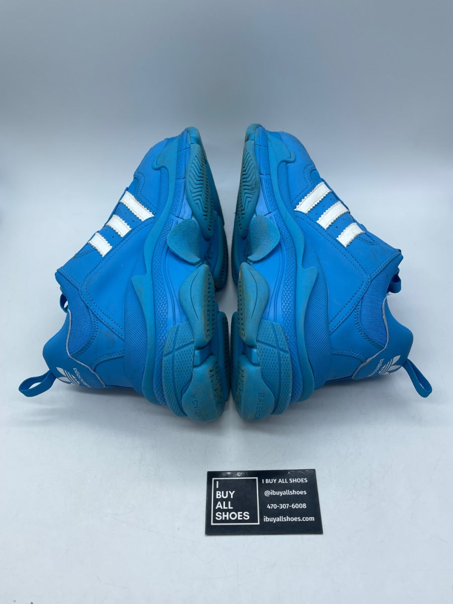 Balenciaga Triple S adidas Blue White 46 (Moderately Worn Pre-Owned) - Image 6