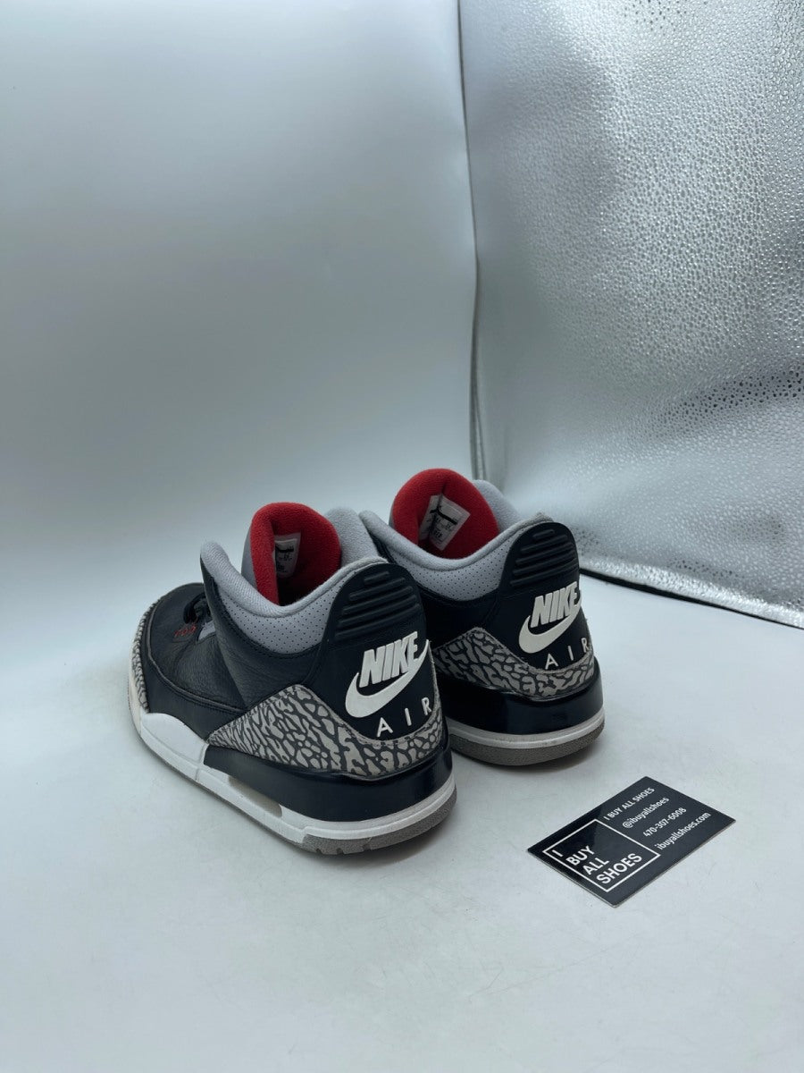 Jordan 3 Retro Black Cement (2018) 10 (Heavily Worn Pre-Owned) - Image 4