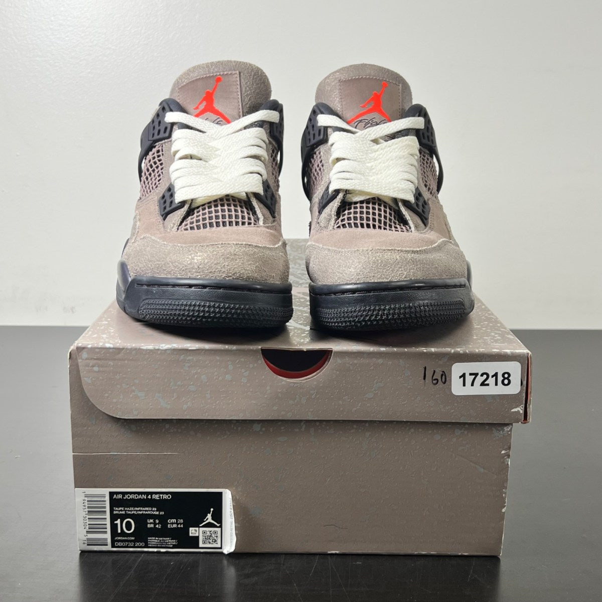 Jordan 4 Retro Taupe Haze 10 (Lightly Worn Pre-Owned)JordanTaupe Haze/Oil Grey-Off White-Infrared 23 - Image 2
