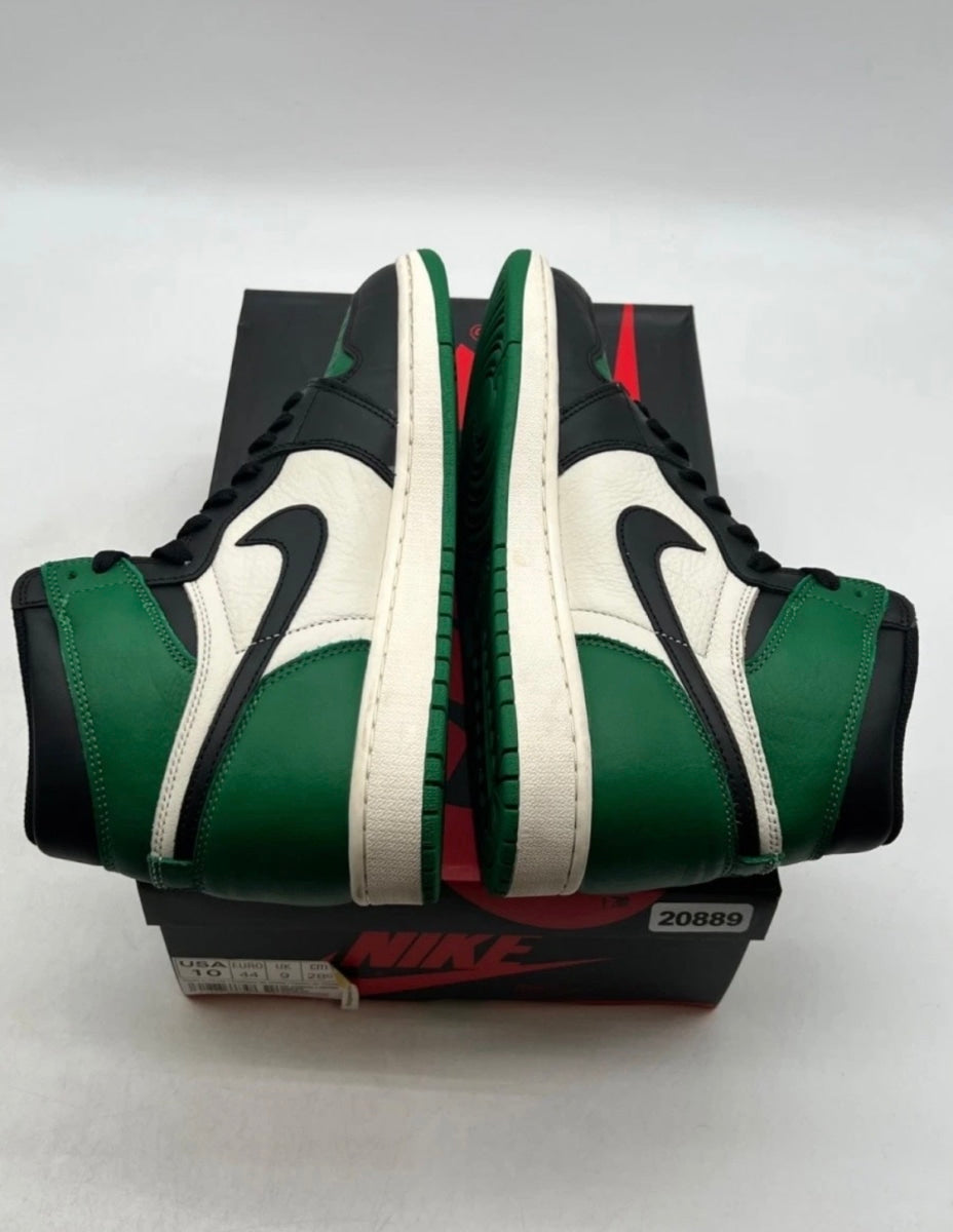Jordan 1 Retro High Pine Green 10 (Moderately Worn Pre-Owned)JordanPine Green/Sail-Black - Image 9