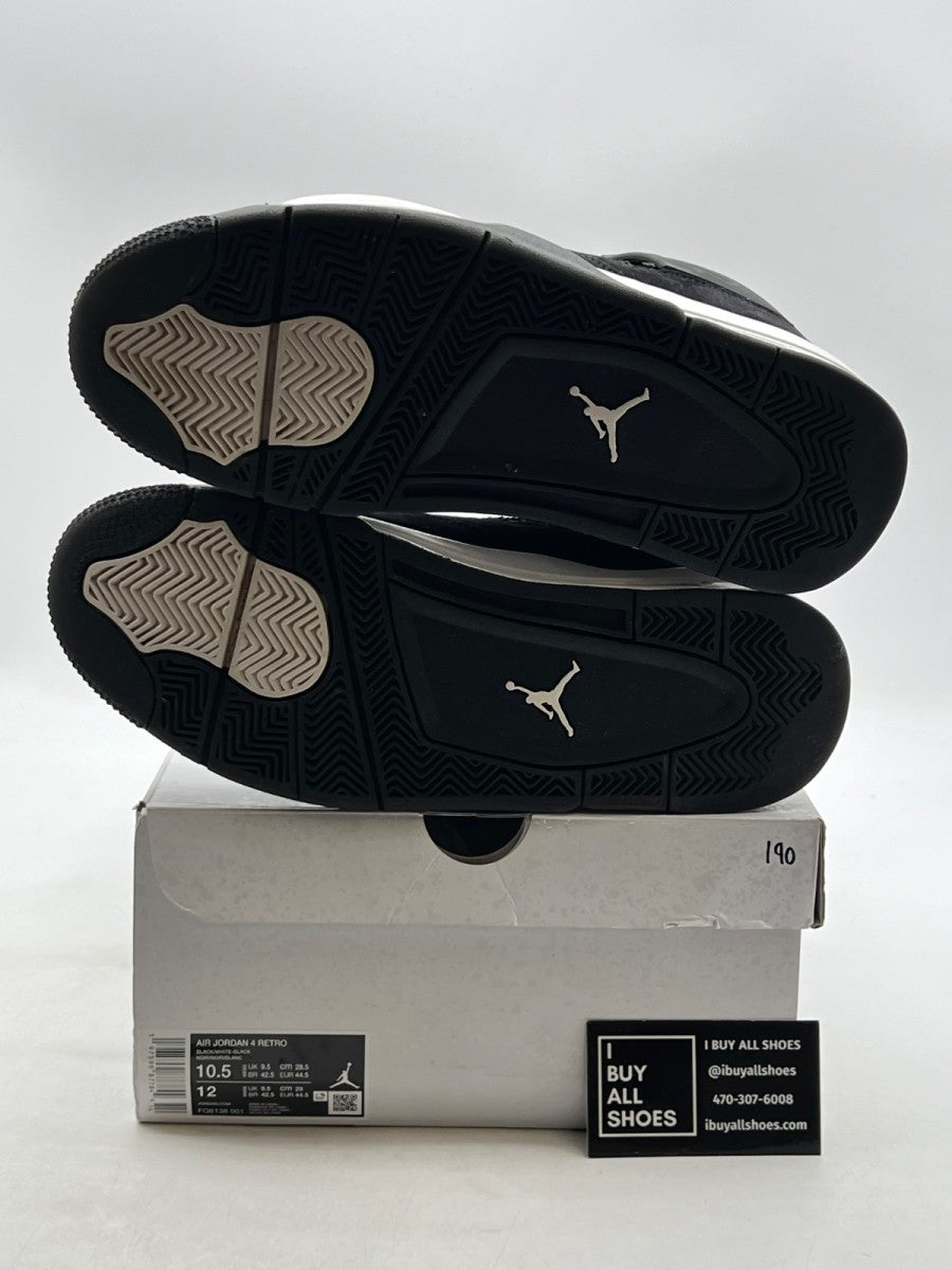 Jordan 4 Retro White Thunder 10.5 (Moderately Worn Pre-Owned) - Image 8