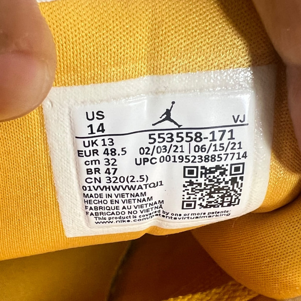 Jordan 1 Low Pollen 14 (New Pre-Owned)JordanWhite/Pollen - Image 6