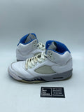 Jordan 5 Retro White Stealth (2021) 9.5 (Moderately Worn Pre-Owned) - Image 1