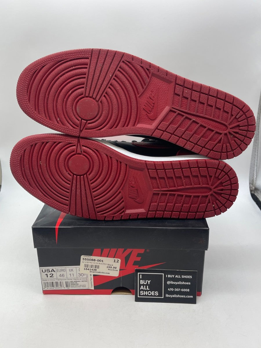Jordan 1 Retro High Bred Banned (2016) 12 (Moderately Worn Pre-Owned) - Image 7