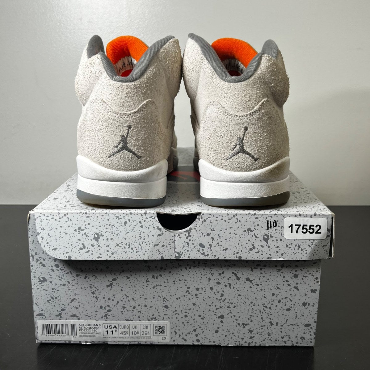 Jordan 5 Retro SE Craft Light Orewood Brown 11.5 (Heavily Worn Pre-Owned)JordanLight Orewood Brown/Safety Orange/Flat Pewter/Sail - Image 4