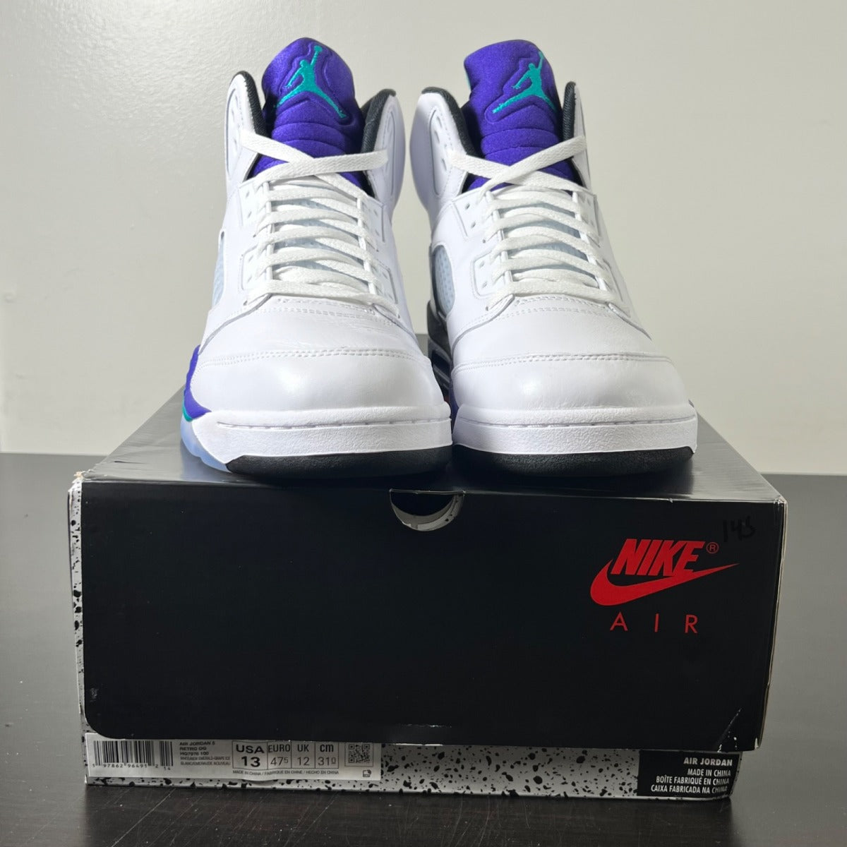 Jordan 5 Retro Grape (2025) (Size 13) Lightly Worn - Image 2