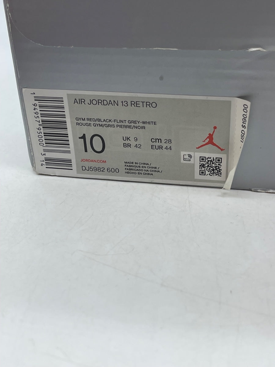 Jordan 13 Retro Gym Red Flint Grey 10 (Moderately Worn Pre-Owned)JordanGym Red/Flint Grey-White-Black - Image 9