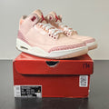 Jordan 3 Retro Valentine's Day Treat Yourself (2025) (Women's) 12W (Lightly Worn Pre-Owned)JordanWashed Coral/Gym Red/Sail - Image 1
