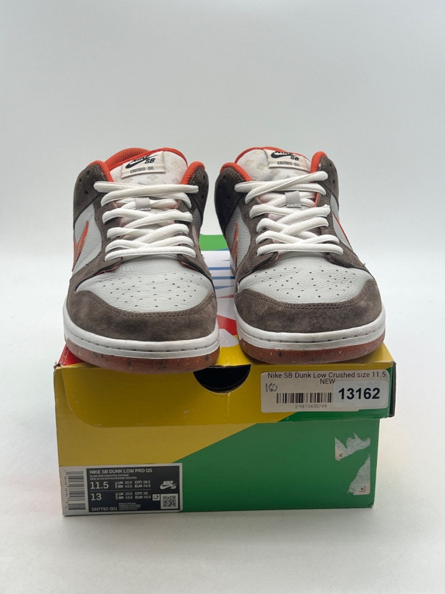 Nike SB Dunk Low Crushed D.C. 11.5 (Moderately Worn Pre-Owned)NikeOlive Grey/Mantra Orange/Rattan - Image 2
