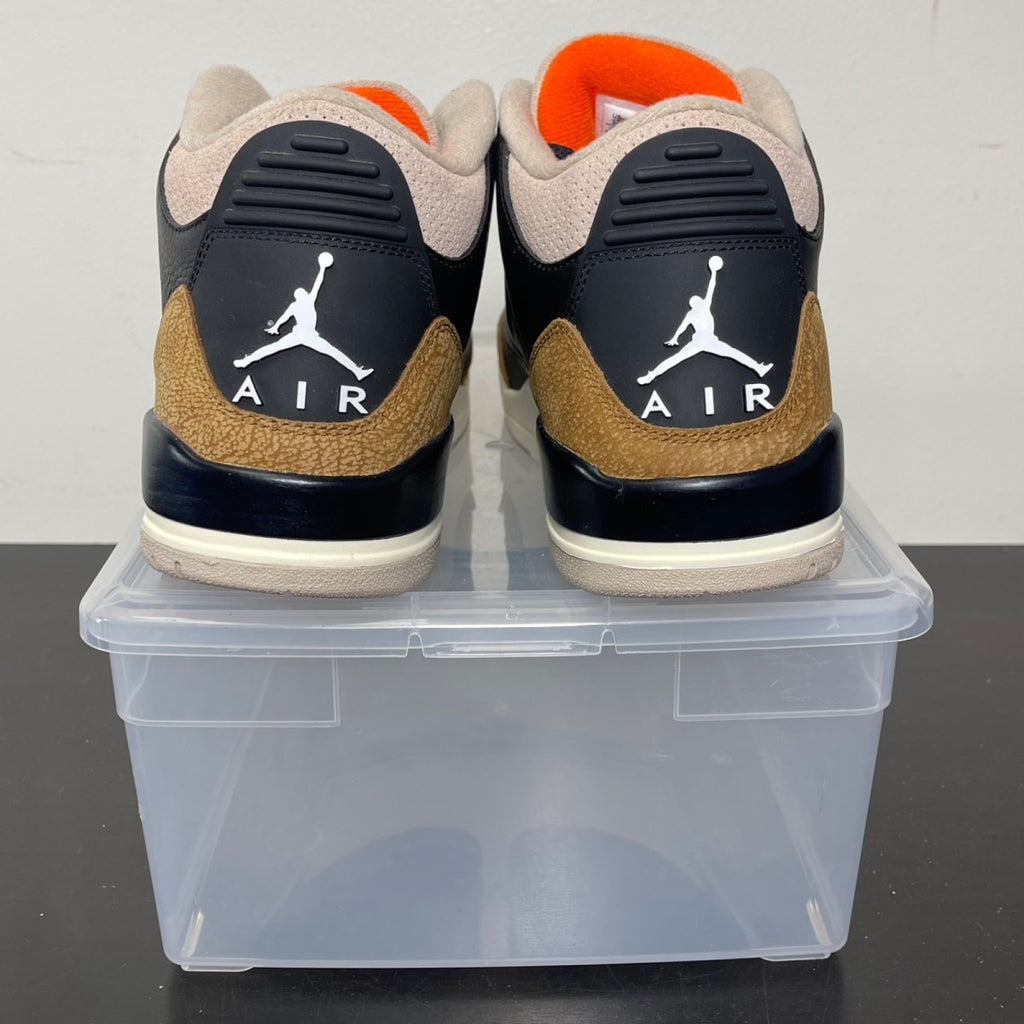 Jordan 3 Retro Desert Elephant 11 (New Pre-Owned)JordanBlack/Rush Orange/Fossil Stone/Sail - Image 4