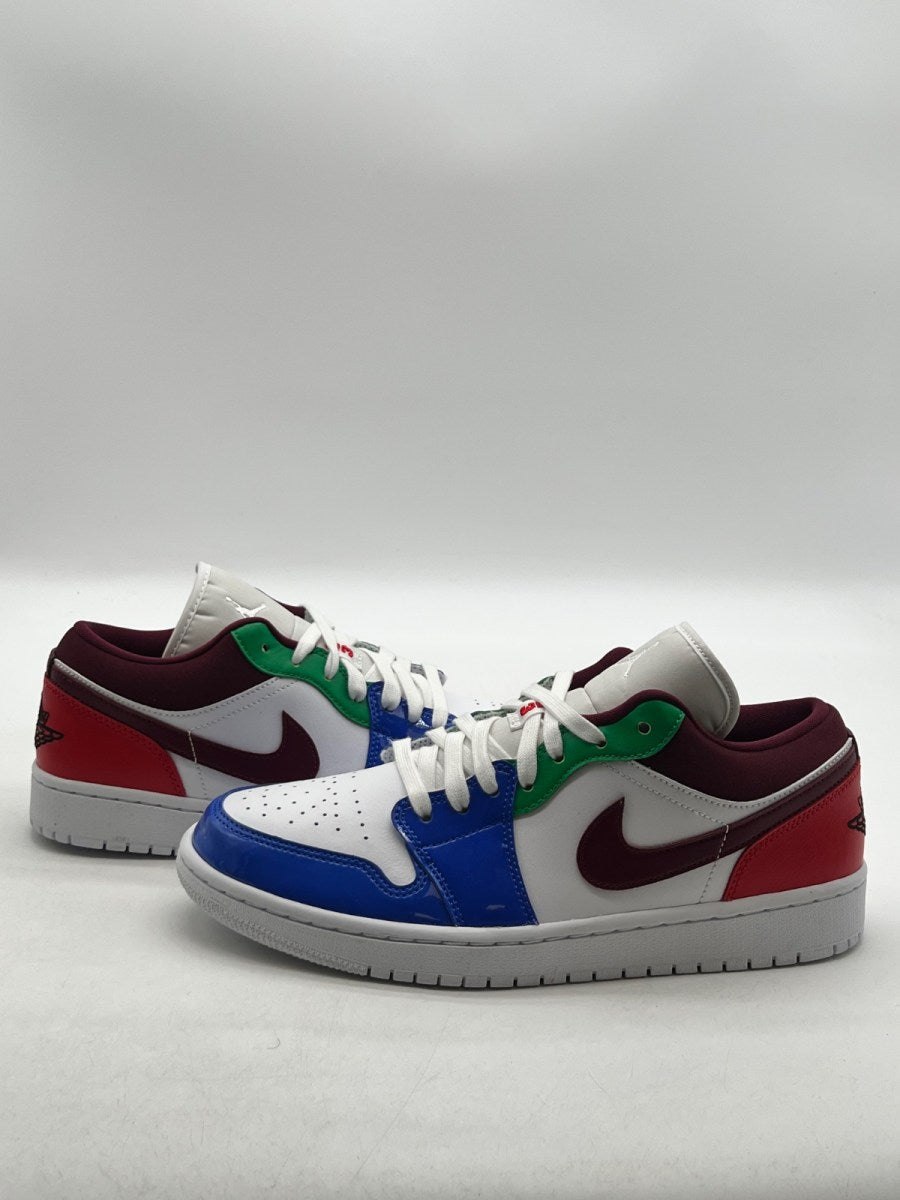 Jordan 1 Low Multi-Color (Women's) 11W (Lightly Worn Pre-Owned)JordanWhite/Dark Beetroot-Hyper Royal - Image 1
