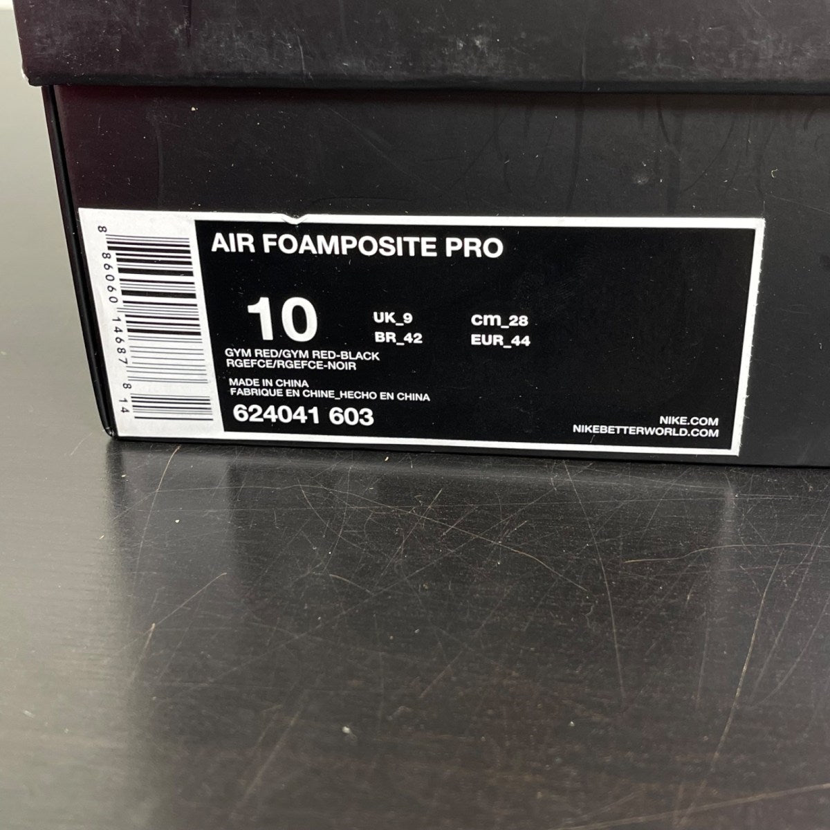 Nike Air Foamposite Pro Red October 10 (Moderately Worn Pre-Owned)NikeGym Red/Gym Red-Black - Image 7