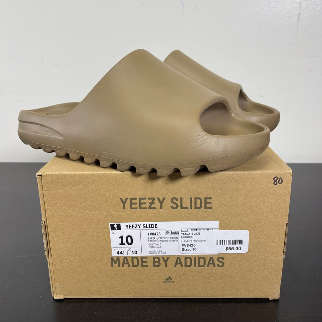 adidas Yeezy Slide Earth Brown 10 (Moderately Worn Pre-Owned)adidasEarth Brown/Earth Brown/Earth Brown - Image 1