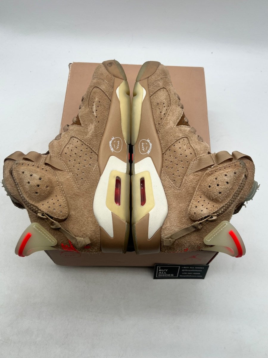 Jordan 6 Retro Travis Scott British Khaki 9.5 (VNDS Pre-Owned) - Image 7