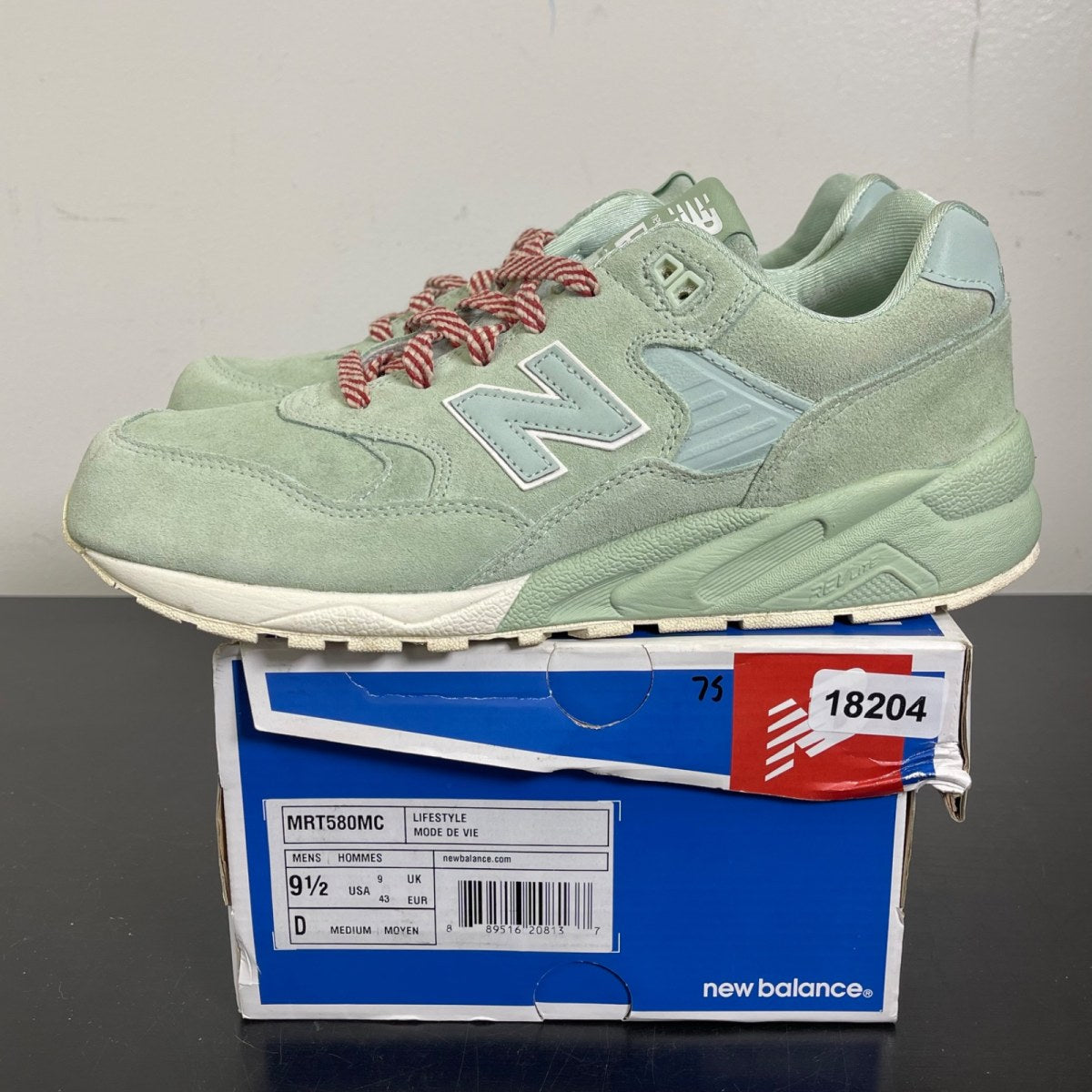 New Balance 580 Mint 9.5 (Moderately Worn Pre-Owned)New BalanceGreen/Mint - Image 3