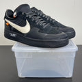 Nike Air Force 1 Low Off-White Black White 12 (Moderately Worn Pre-Owned)NikeBlack/White-Cone-Black - Image 1