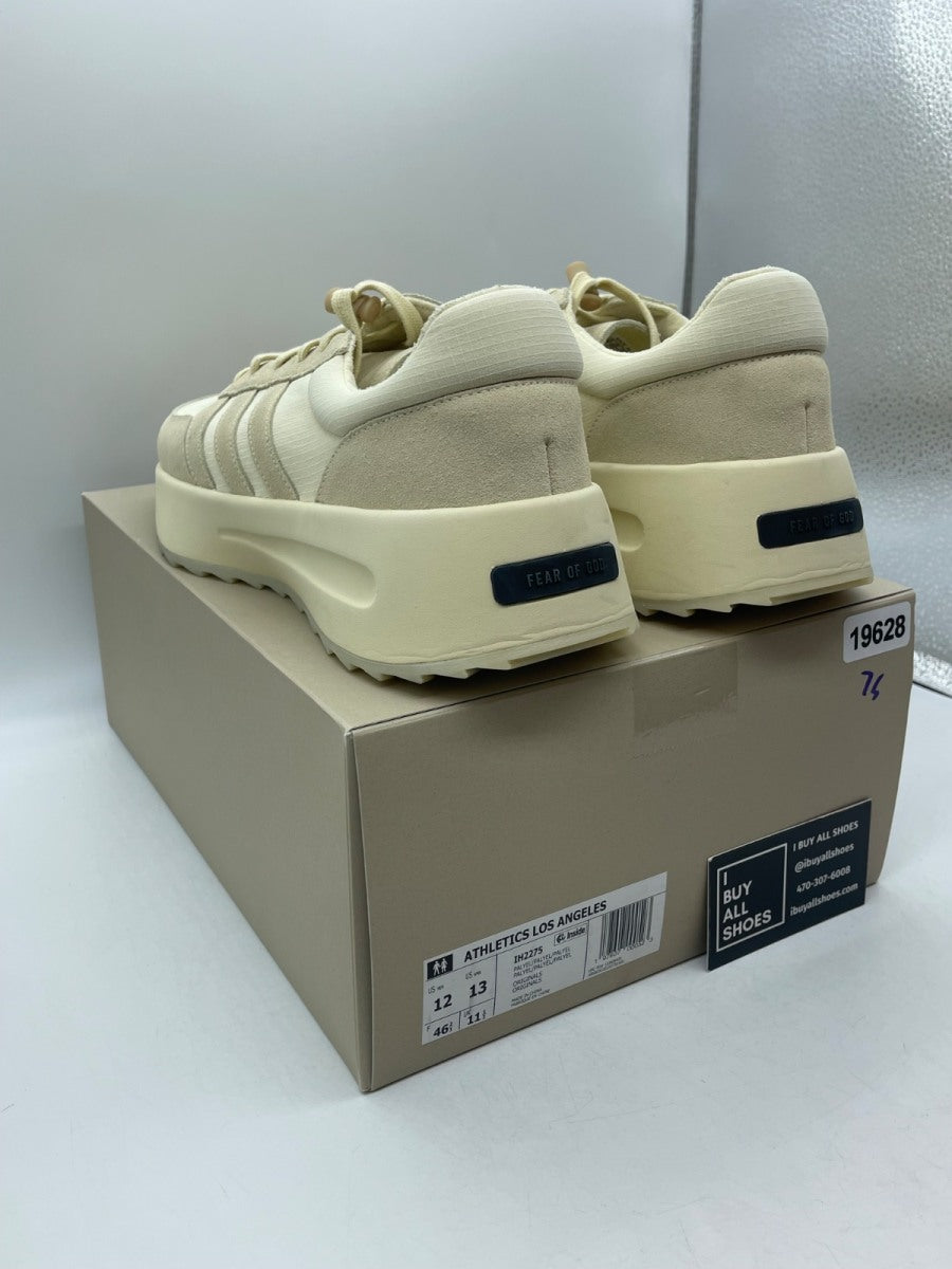 adidas Fear of God Athletics Los Angeles Pale Yellow 12 (Moderately Worn Pre-Owned) - Image 4