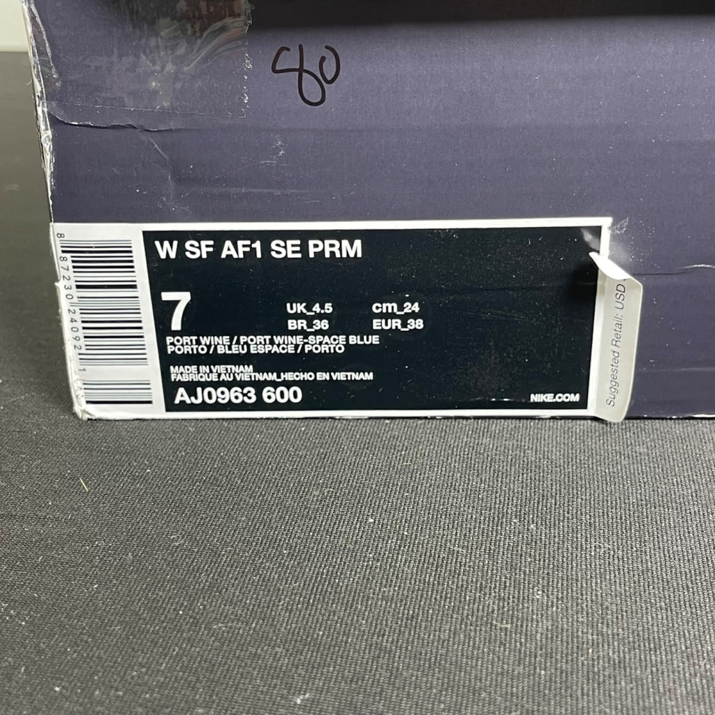 Nike SF Air Force 1 High Ruby Rose Force Is Female Port Wine (Women's) (Size 7W) - Image 7