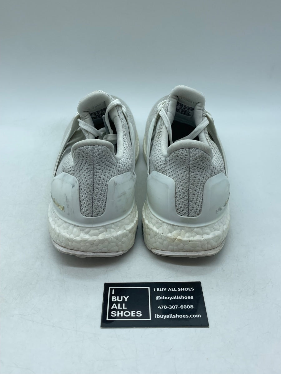 adidas Ultra Boost 2.0 Triple White 10.5 (Moderately Worn Pre-Owned) - Image 3