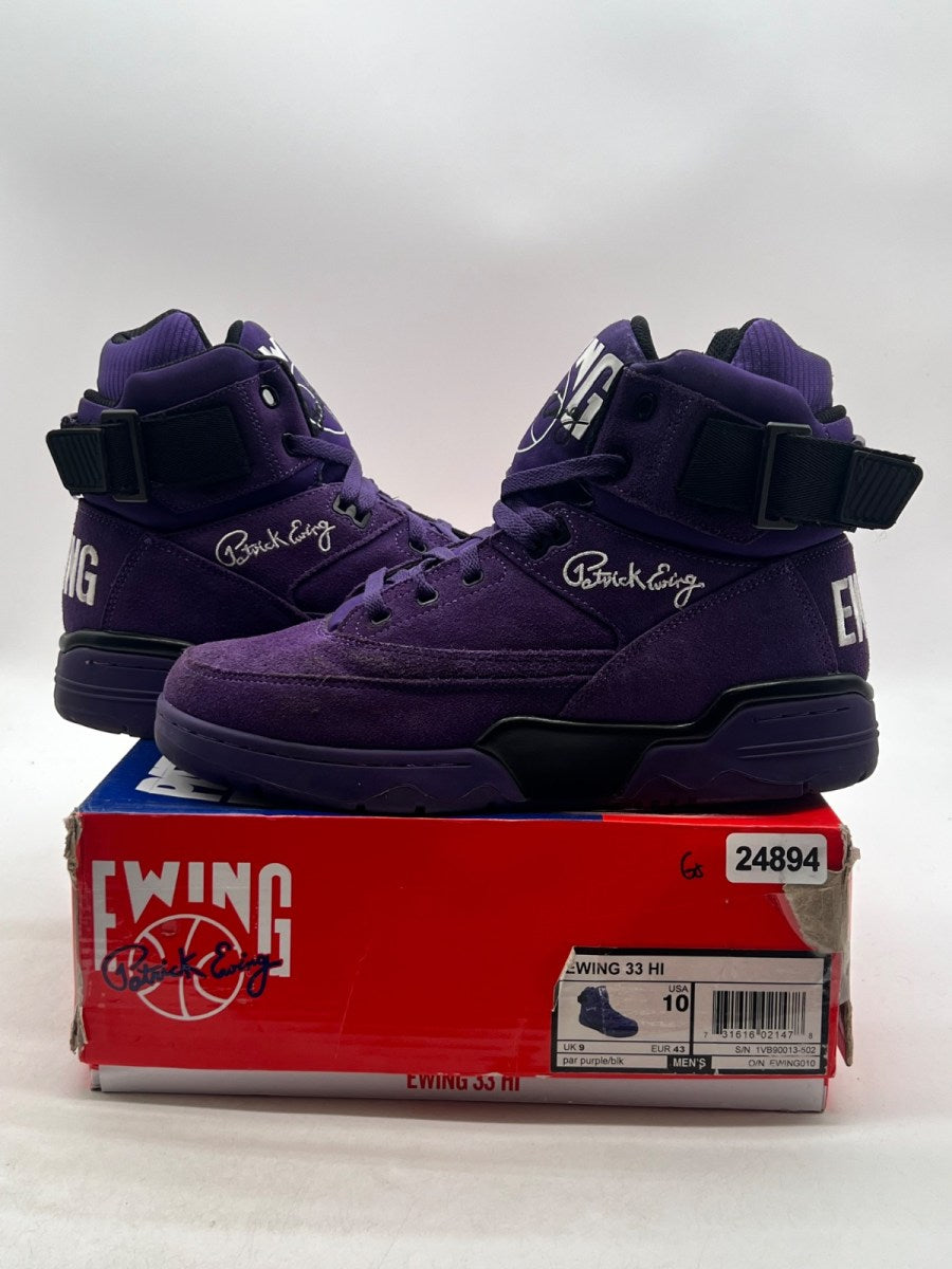 Ewing 33 Hi Purple Black White 10 (Moderately Worn Pre-Owned)Ewing AthleticsPurple/Black/White - Image 1