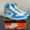 Jordan 1 Retro High OG UNC Reimagined 10.5 (Moderately Worn Pre-Owned)JordanDark Powder Blue/Dark Powder Blue-Sail - Image 1
