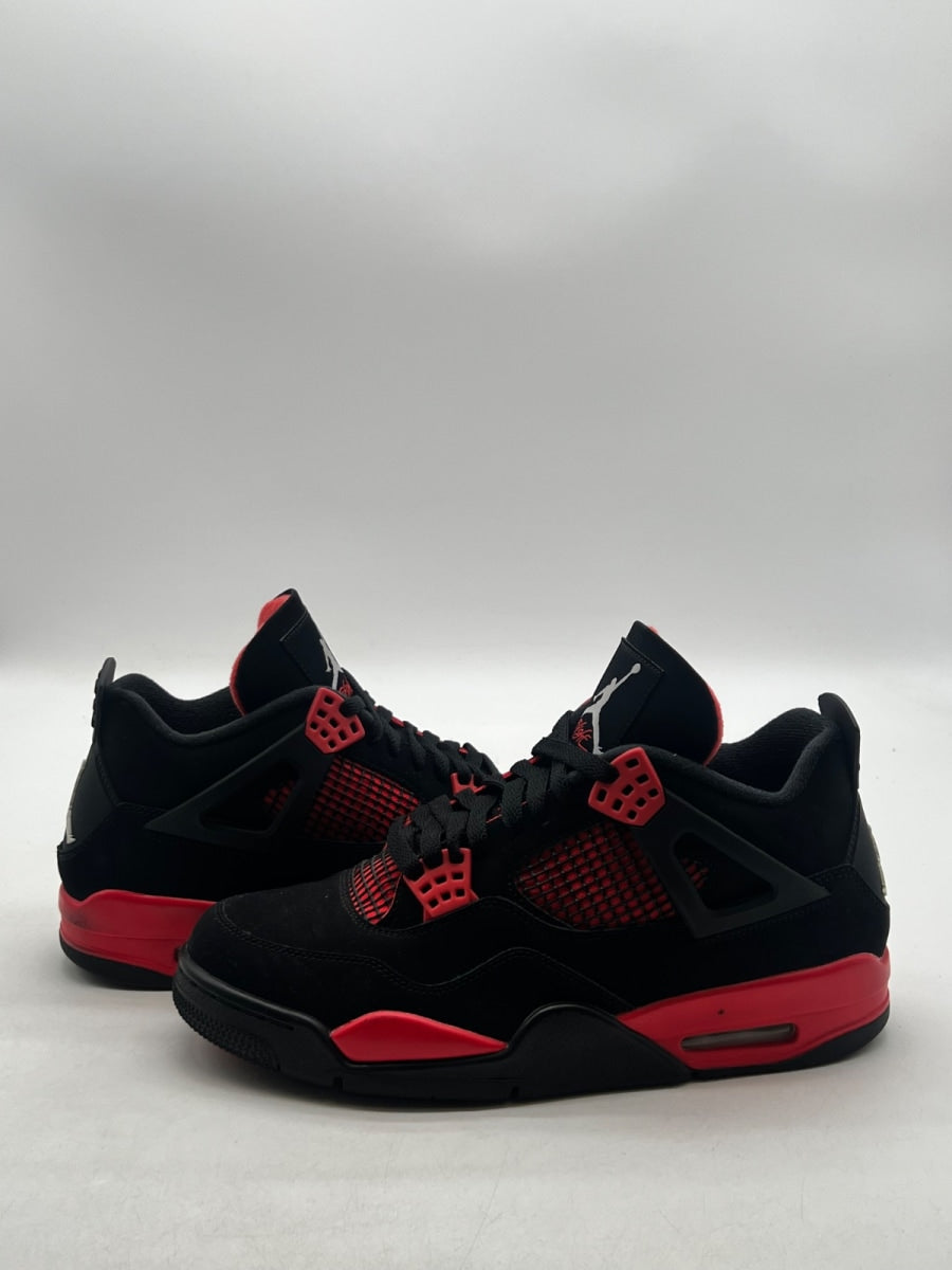 Jordan 4 Retro Red Thunder 10 (Lightly Worn Pre-Owned)JordanBlack/Multi-Color-Multi-Color-Crimson - Image 1