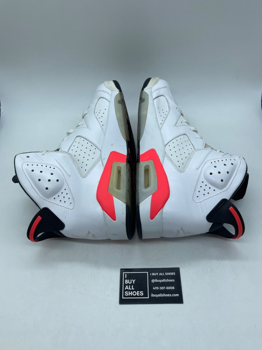 Jordan 6 Retro Infrared White (2014) 13 (Moderately Worn Pre-Owned) - Image 6