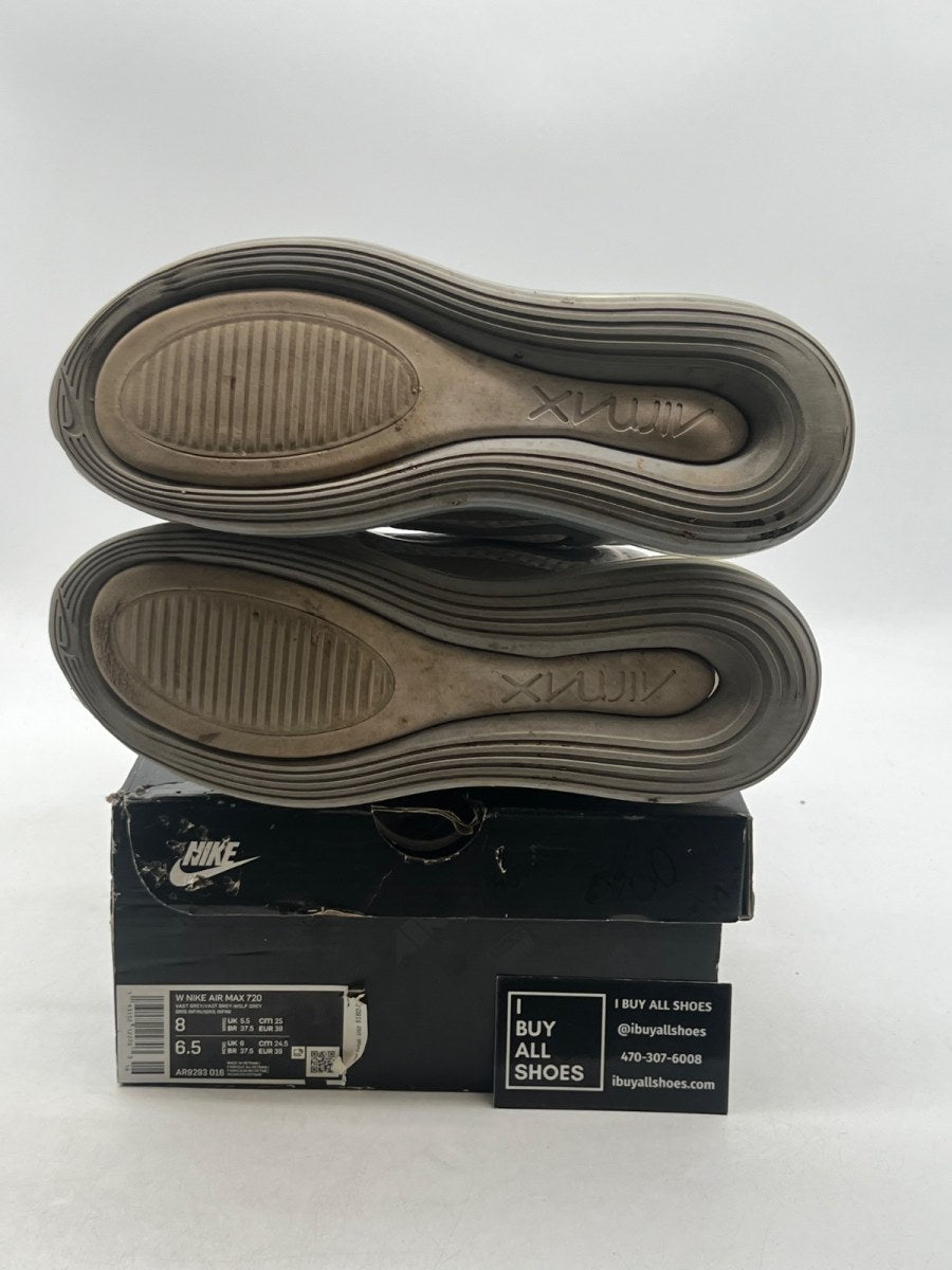 Nike Air Max 720 Grey Mesh (Women's) 8W (Heavily Worn Pre-Owned) - Image 8