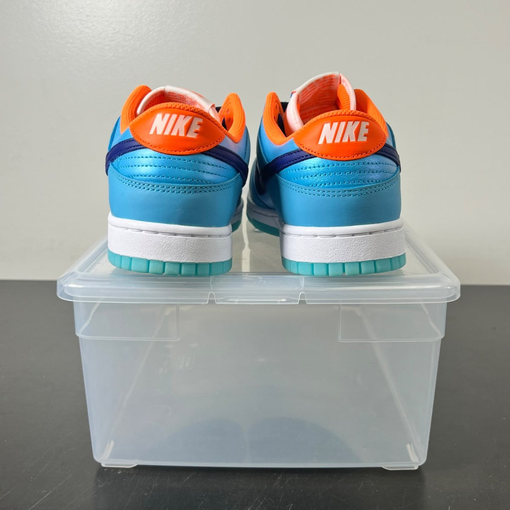 Nike Dunk Low SE Baltic Blue Total Orange 10 (VNDS Pre-Owned)NikeBaltic Blue/Deep Royal Blue/Total Orange/White - Image 6