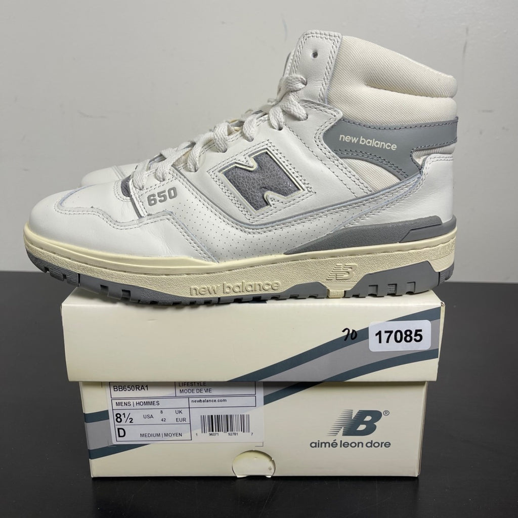 New Balance 650R Aime Leon Dore White Grey 8.5 (Moderately Worn Pre-Owned)New BalanceWhite/Grey - Image 3