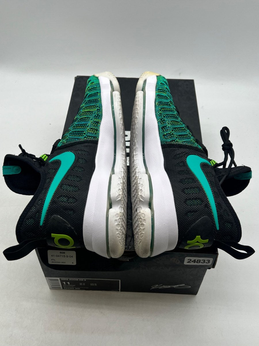 Nike KD 9 Birds of Paradise 11 (Lightly Worn Pre-Owned)NikeBlack/Clear Jade - Image 7
