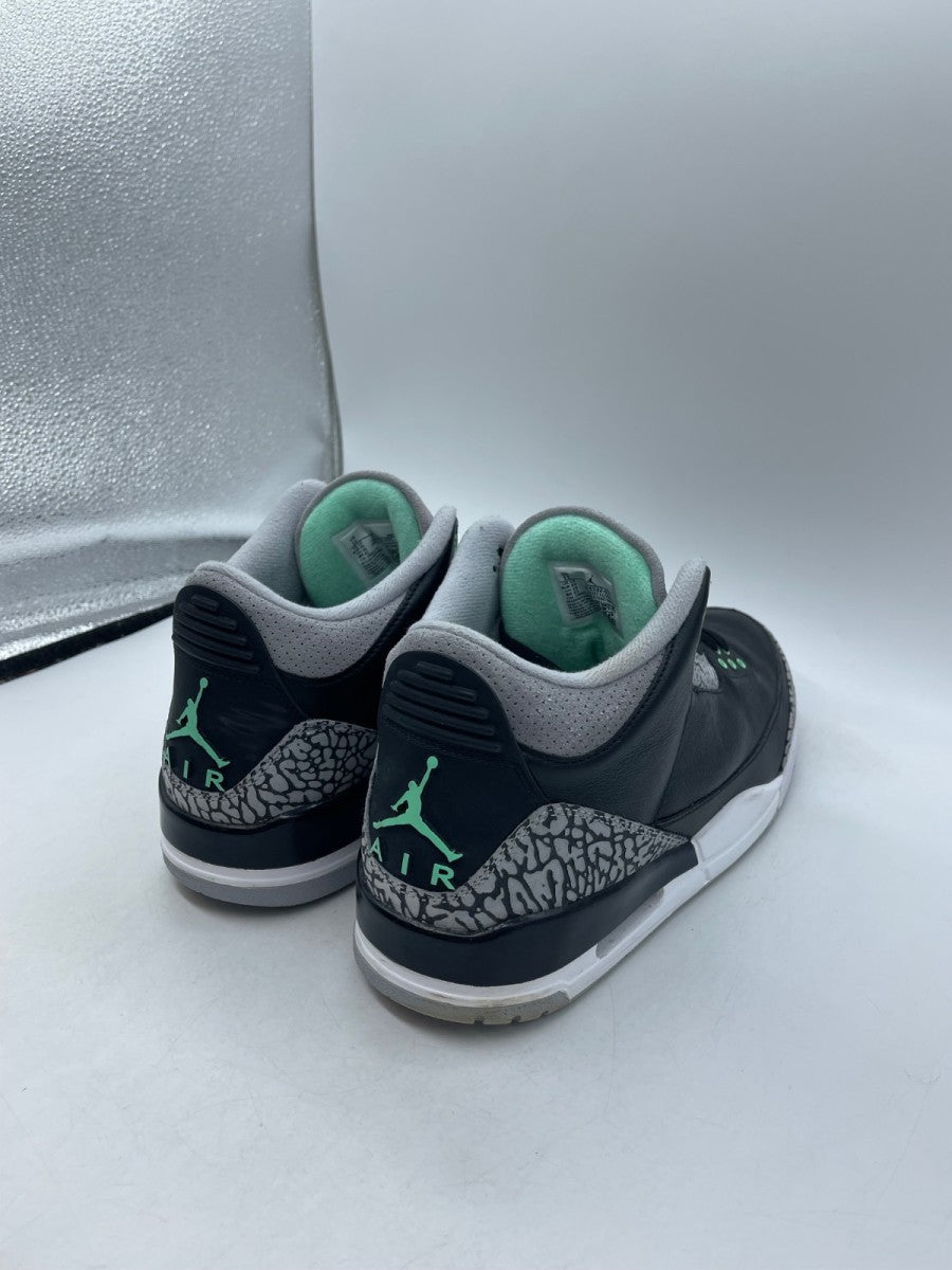 Jordan 3 Retro Green Glow 11 (Moderately Worn Pre-Owned)JordanBlack/Green Glow/Wolf Grey/White - Image 5