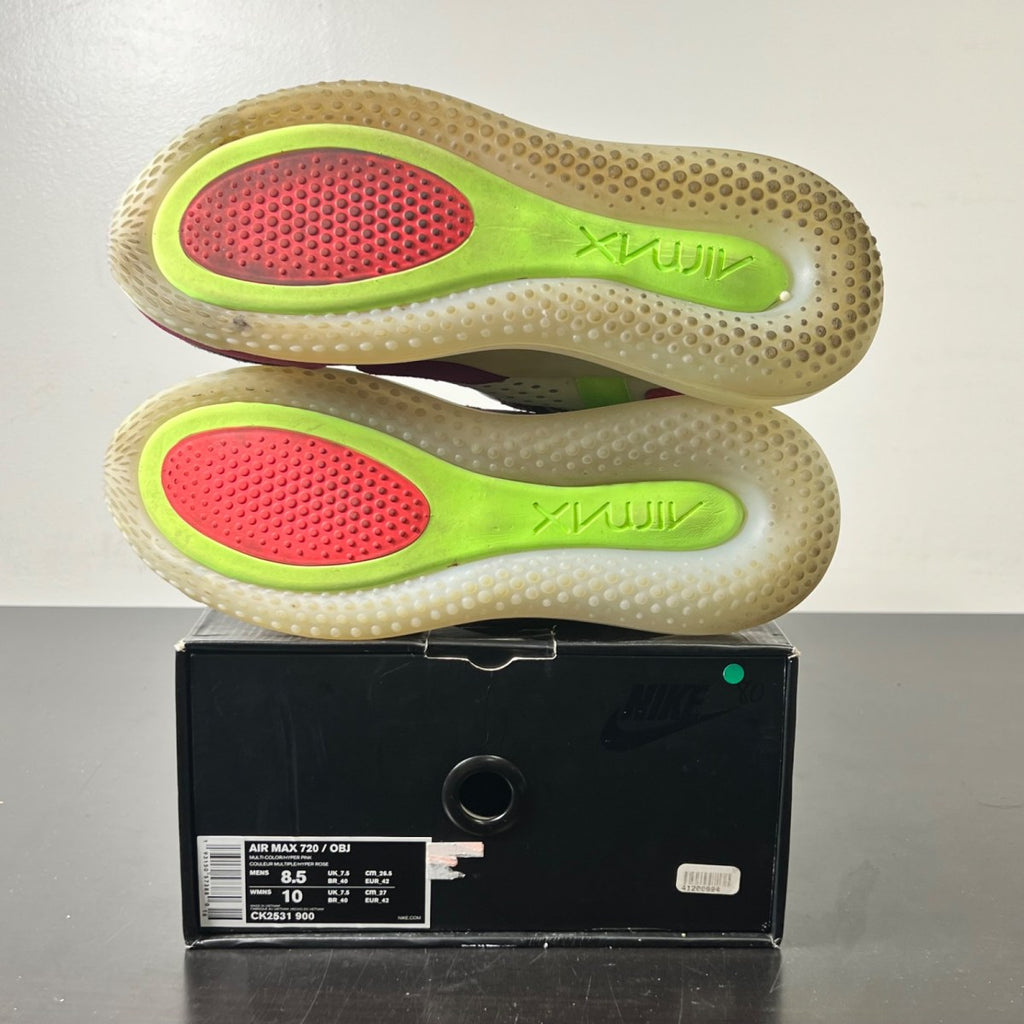 Nike Air Max 720 OBJ Odell Beckham Jr Young King of The Drip 8.5 (Lightly Worn Pre-Owned)NikeMulti-Color/Hyper Pink-Lime Blast - Image 4