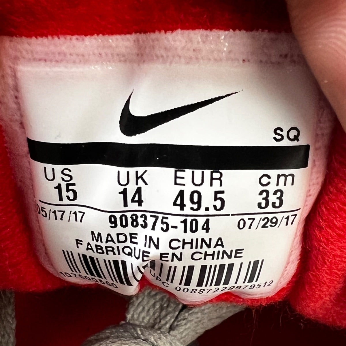 Nike Air Max 1 Anniversary Obsidian 15 (Moderately Worn Pre-Owned)NikeWhite/Dark Obsidian-Neutral Grey-Black - Image 6