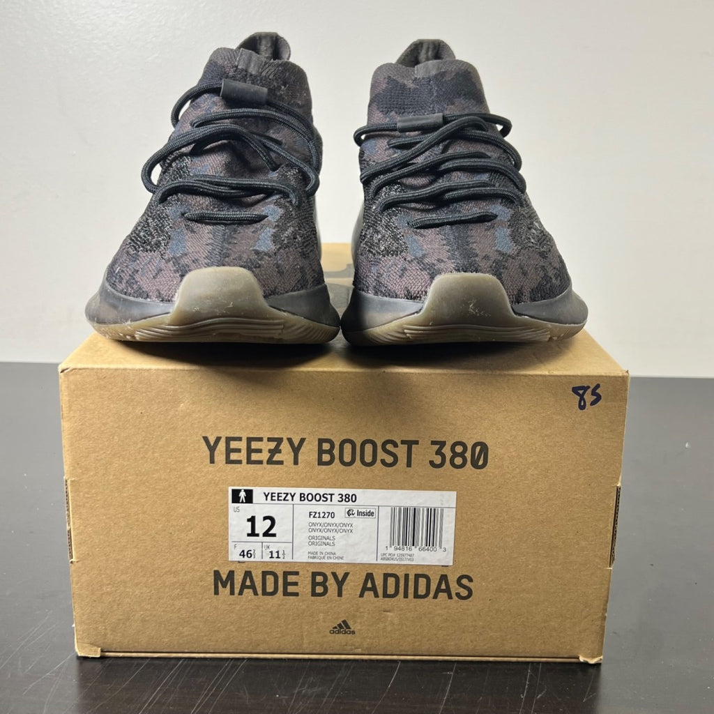 adidas Yeezy Boost 380 Onyx 12 (Lightly Worn Pre-Owned)adidasOnyx/Onyx/Onyx - Image 2