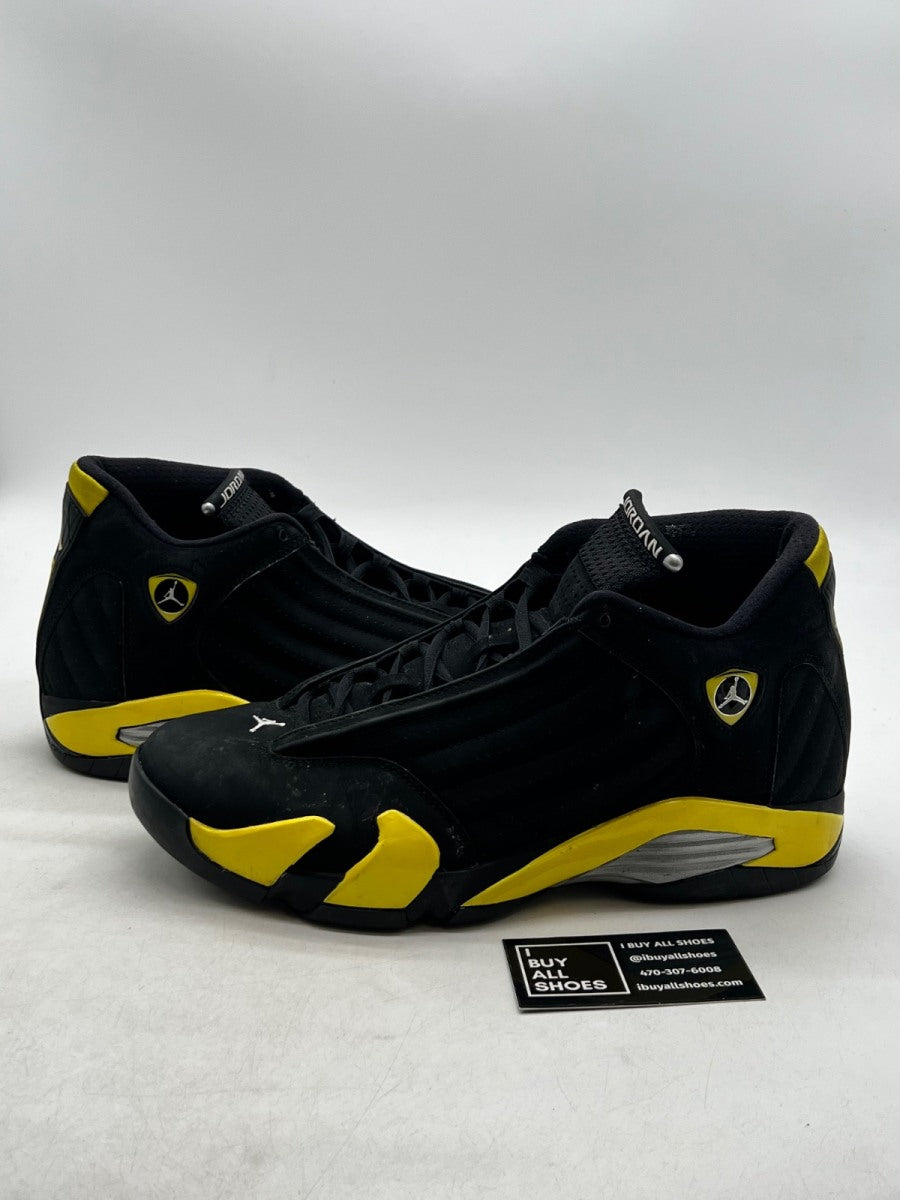 Jordan 14 Retro Thunder 11.5 (Heavily Worn Pre-Owned) - Image 1