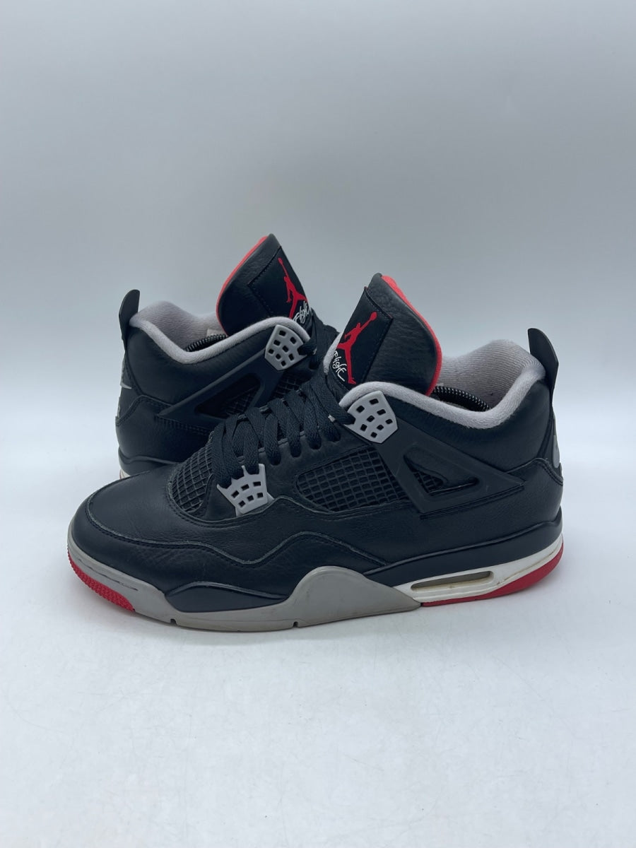 Jordan 4 Retro Bred Reimagined 10.5 (Moderately Worn Pre-Owned)JordanBlack/Cement Grey/Varsity Red/Summit White - Image 1