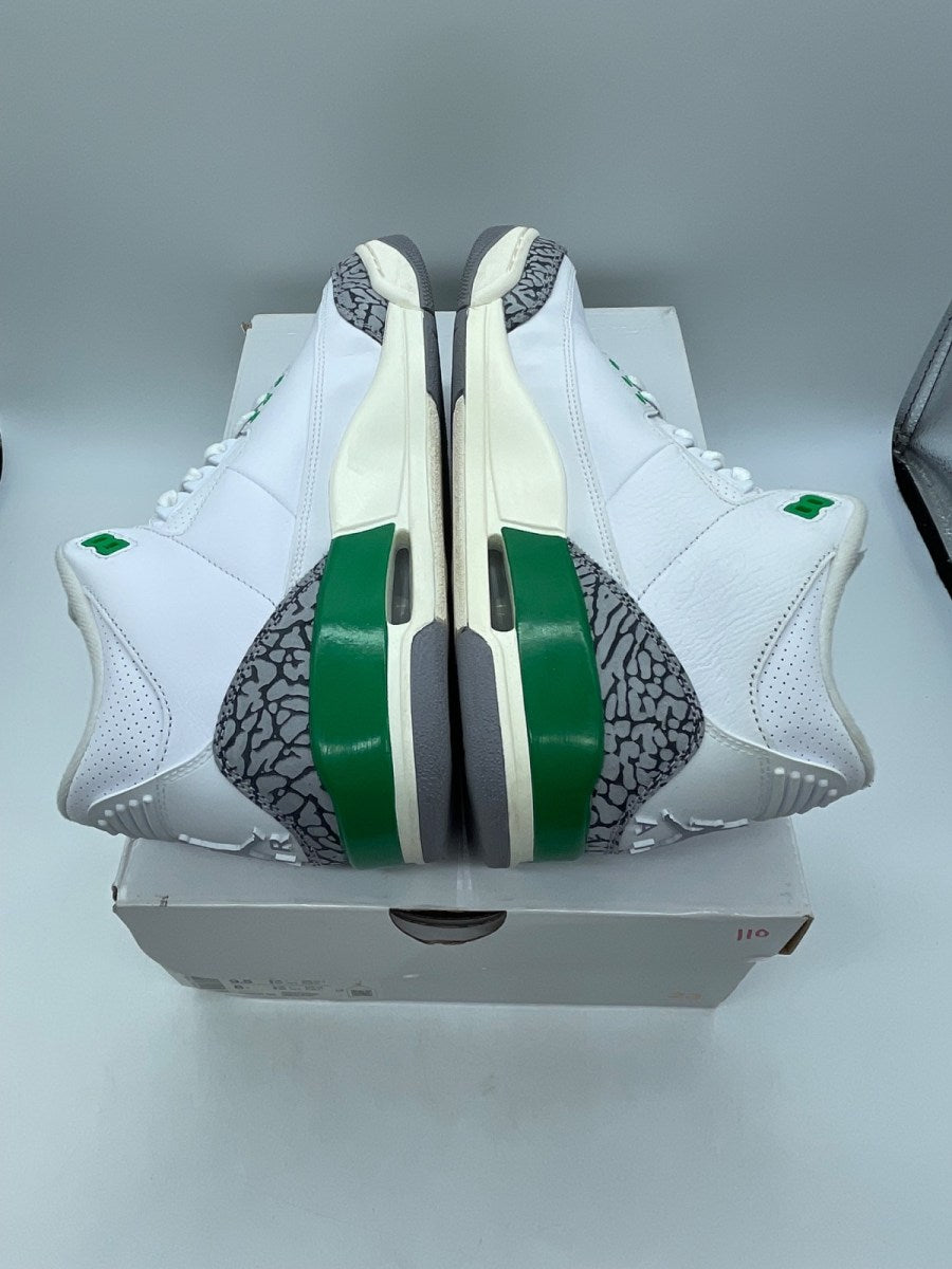 Jordan 3 Retro Lucky Green (Women's) 9.5W (Moderately Worn Pre-Owned)JordanWhite/Lucky Green/Varsity Red/Cement Grey/Sail - Image 6