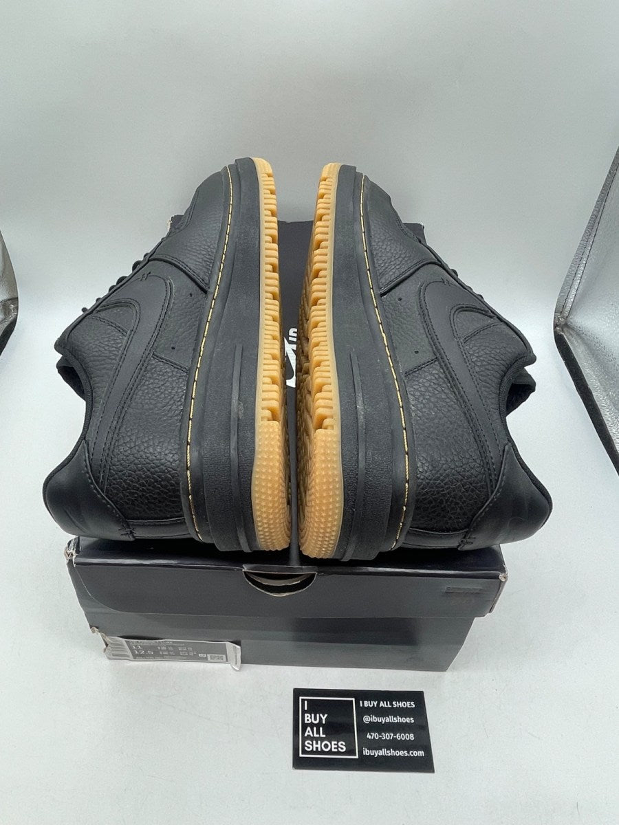 Nike Air Force 1 Low Luxe Black Gum 11 (Moderately Worn Pre-Owned) - Image 6